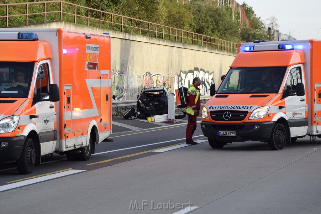 VU mehrere PKW A 3 Rich Oberhausen Hoehe AK Koeln Ost P066.JPG - Miklos Laubert